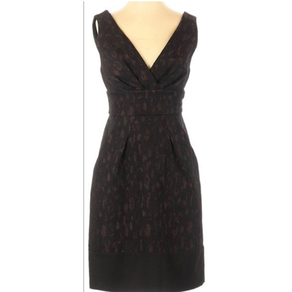 BCBG Black-Brown Cocktail Dress - Size 0 - Picture 13 of 16